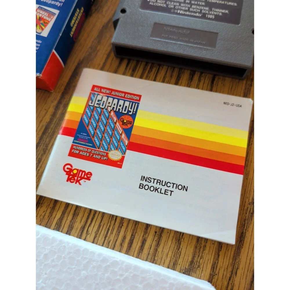 Jeopardy --  Jr Jr. Junior Edition (Nintendo NES) COMPLETE w/ Box manual game